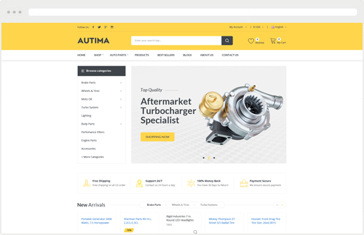 Autima - Autoparts Shopify Theme