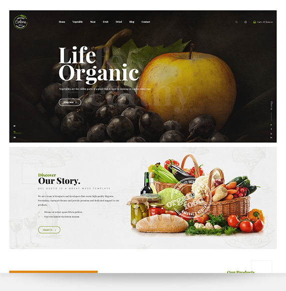 Colora - Responsive Organic, Cosmetic, Garden, Beauty, Food Shopify Theme (Sectioned)