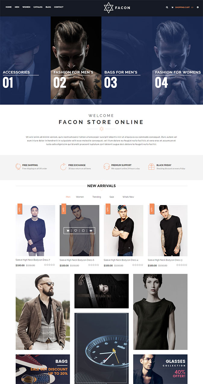 Facon Clothing Shopify Template
