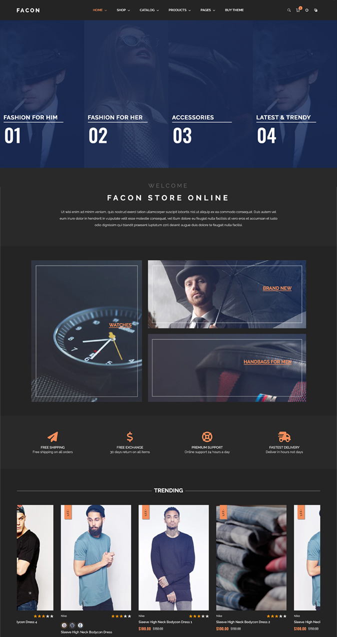Facon - Dark Fashion Theme