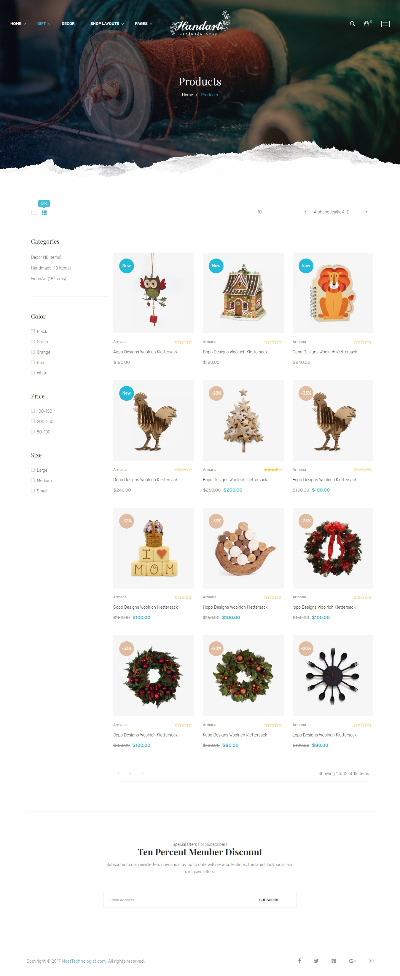 Handart Category Page