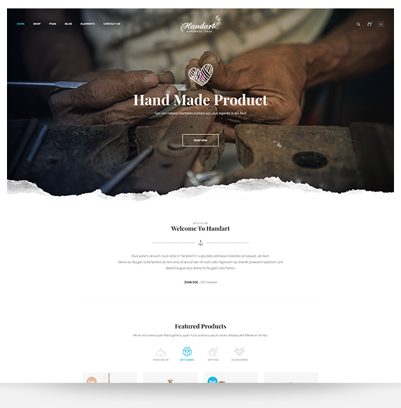 HandArt - Shopify Theme for Artists, Jewelry, ArtWork, Handmade and Artisans