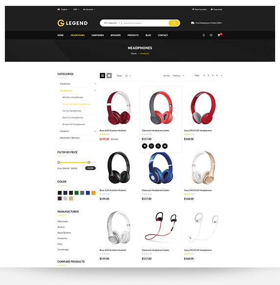 Electronic Store Shopify Template