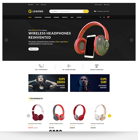 Legend - Multipurpose Responsive Electronics Shopify Theme