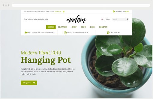 Plants Shopify Theme