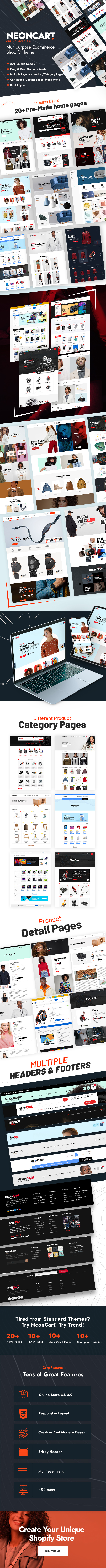 NeonCart - Multipurpose Ecommerce Shopify Template